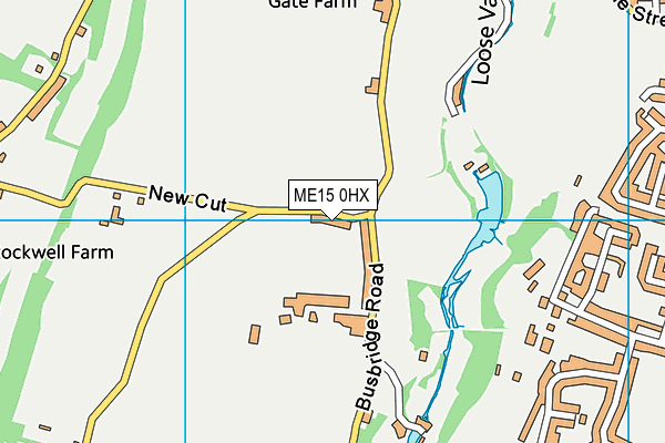 ME15 0HX map - OS VectorMap District (Ordnance Survey)