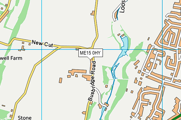ME15 0HY map - OS VectorMap District (Ordnance Survey)