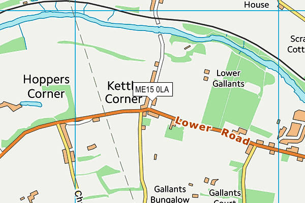 ME15 0LA map - OS VectorMap District (Ordnance Survey)