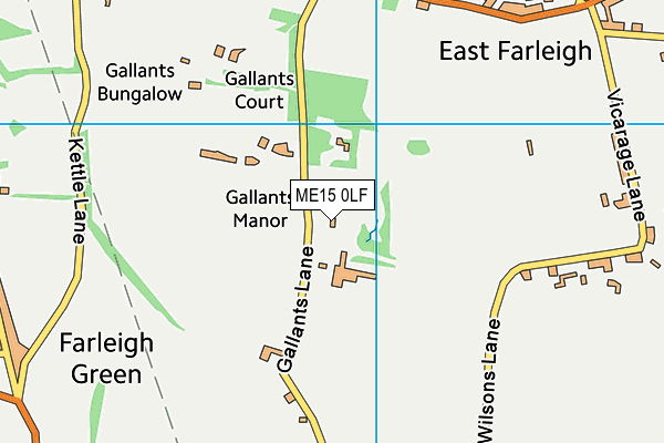ME15 0LF map - OS VectorMap District (Ordnance Survey)
