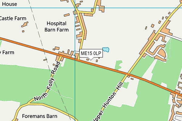 ME15 0LP map - OS VectorMap District (Ordnance Survey)