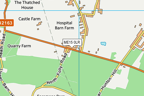 ME15 0LR map - OS VectorMap District (Ordnance Survey)