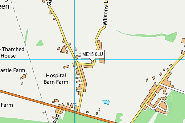 ME15 0LU map - OS VectorMap District (Ordnance Survey)