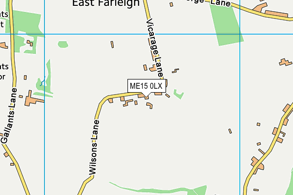 ME15 0LX map - OS VectorMap District (Ordnance Survey)
