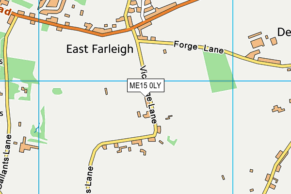 East Farleigh Primary School map (ME15 0LY) - OS VectorMap District (Ordnance Survey)