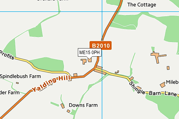 ME15 0PH map - OS VectorMap District (Ordnance Survey)