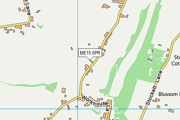 ME15 0PR map - OS VectorMap District (Ordnance Survey)