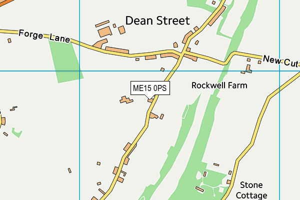 ME15 0PS map - OS VectorMap District (Ordnance Survey)