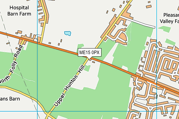 ME15 0PX map - OS VectorMap District (Ordnance Survey)