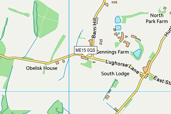 ME15 0QS map - OS VectorMap District (Ordnance Survey)