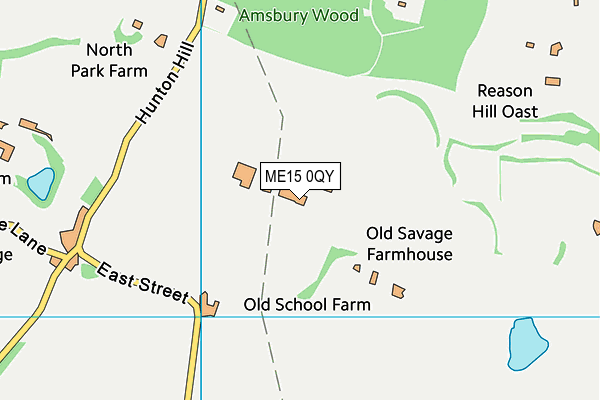 ME15 0QY map - OS VectorMap District (Ordnance Survey)