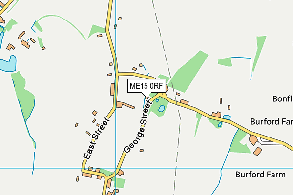 ME15 0RF map - OS VectorMap District (Ordnance Survey)