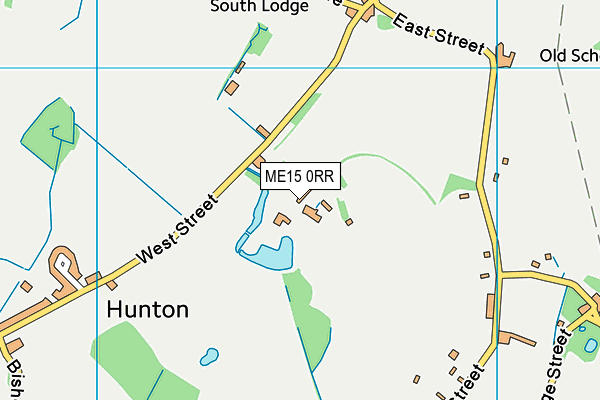 King George V Playing Field (Hunton) map (ME15 0RR) - OS VectorMap District (Ordnance Survey)
