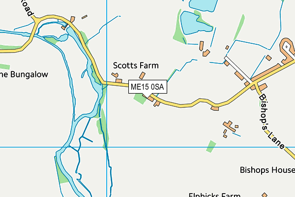 ME15 0SA map - OS VectorMap District (Ordnance Survey)