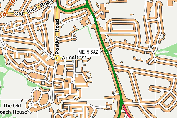 South Park (Maidstone) - North Side map (ME15 6AZ) - OS VectorMap District (Ordnance Survey)