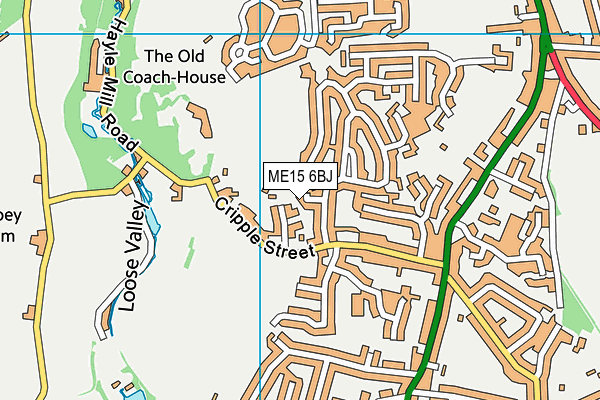 ME15 6BJ map - OS VectorMap District (Ordnance Survey)
