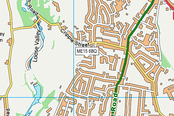 ME15 6BQ map - OS VectorMap District (Ordnance Survey)