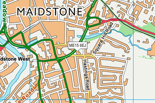 ME15 6EJ map - OS VectorMap District (Ordnance Survey)
