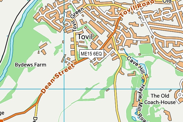 ME15 6EQ map - OS VectorMap District (Ordnance Survey)