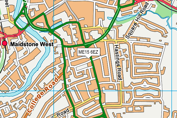 ME15 6EZ map - OS VectorMap District (Ordnance Survey)
