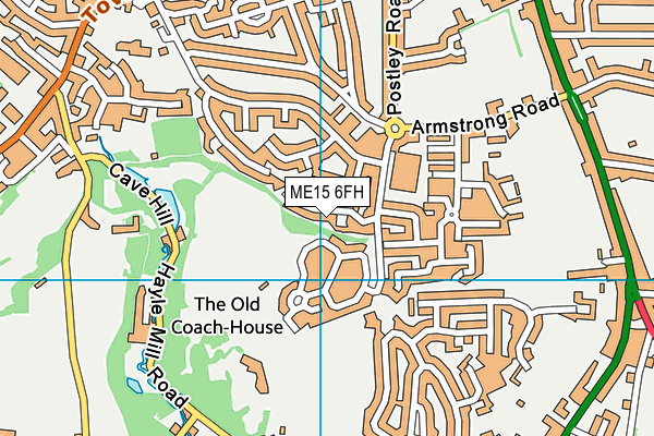ME15 6FH map - OS VectorMap District (Ordnance Survey)