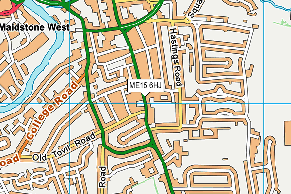 ME15 6HJ map - OS VectorMap District (Ordnance Survey)