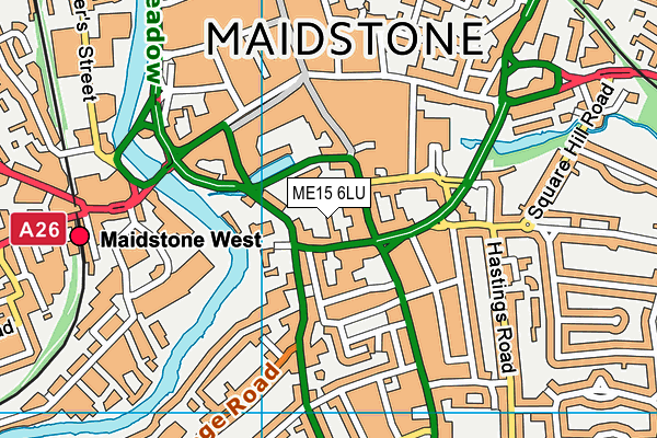 ME15 6LU map - OS VectorMap District (Ordnance Survey)