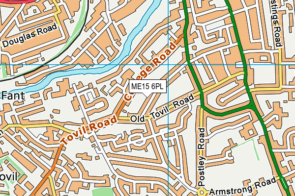 ME15 6PL map - OS VectorMap District (Ordnance Survey)