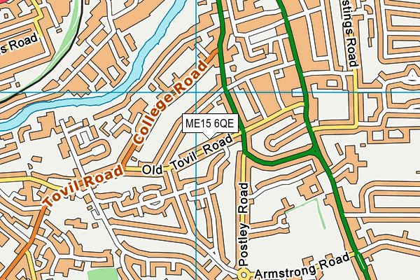 ME15 6QE map - OS VectorMap District (Ordnance Survey)