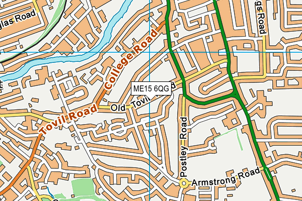 ME15 6QG map - OS VectorMap District (Ordnance Survey)