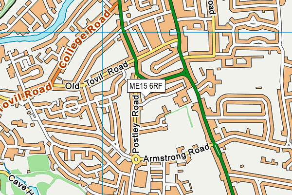 ME15 6RF map - OS VectorMap District (Ordnance Survey)