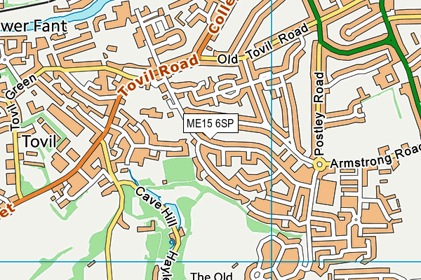 ME15 6SP map - OS VectorMap District (Ordnance Survey)