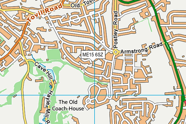 ME15 6SZ map - OS VectorMap District (Ordnance Survey)