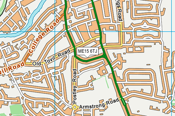 ME15 6TJ map - OS VectorMap District (Ordnance Survey)