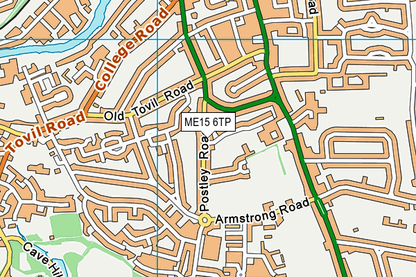 ME15 6TP map - OS VectorMap District (Ordnance Survey)