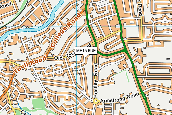 ME15 6UE map - OS VectorMap District (Ordnance Survey)