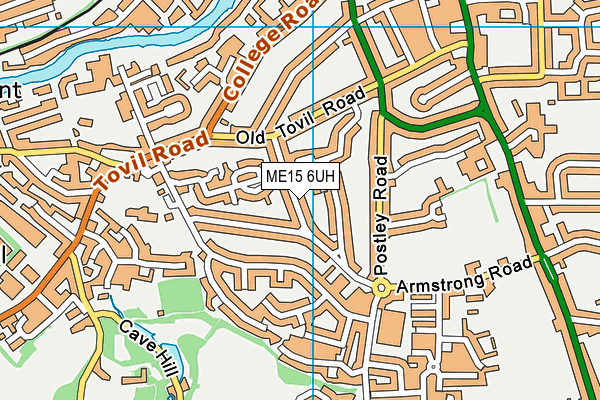 ME15 6UH map - OS VectorMap District (Ordnance Survey)