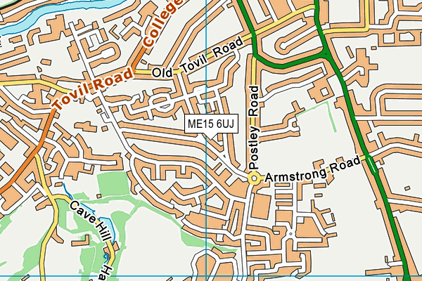 ME15 6UJ map - OS VectorMap District (Ordnance Survey)