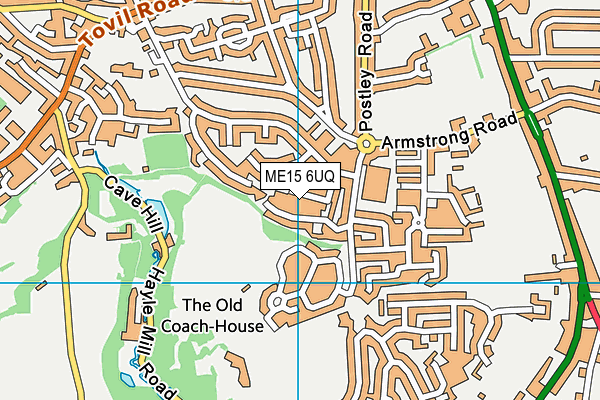 ME15 6UQ map - OS VectorMap District (Ordnance Survey)