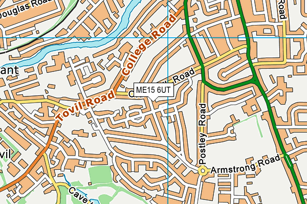 ME15 6UT map - OS VectorMap District (Ordnance Survey)