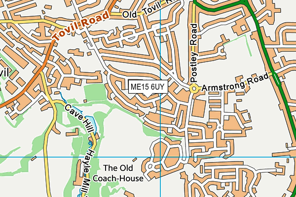 ME15 6UY map - OS VectorMap District (Ordnance Survey)