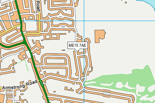 ME15 7AE map - OS VectorMap District (Ordnance Survey)