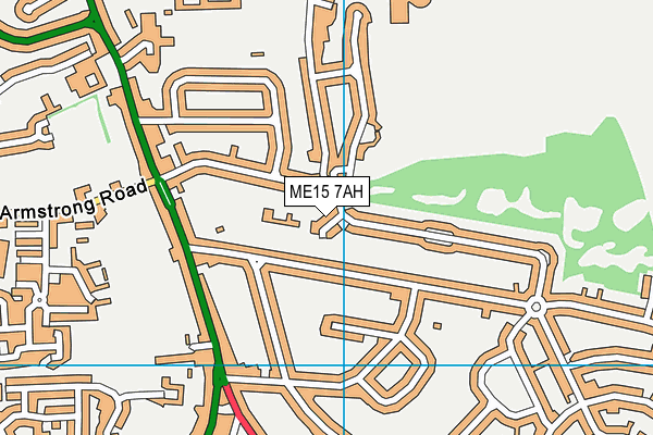 ME15 7AH map - OS VectorMap District (Ordnance Survey)