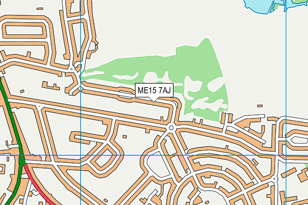 ME15 7AJ map - OS VectorMap District (Ordnance Survey)