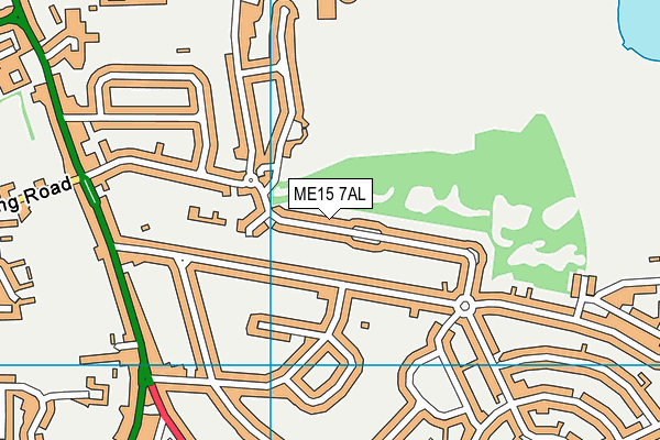 ME15 7AL map - OS VectorMap District (Ordnance Survey)