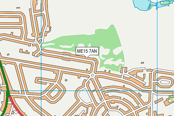 ME15 7AN map - OS VectorMap District (Ordnance Survey)