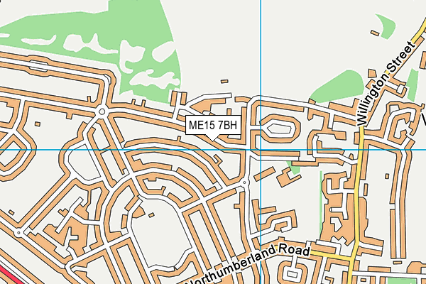 ME15 7BH map - OS VectorMap District (Ordnance Survey)
