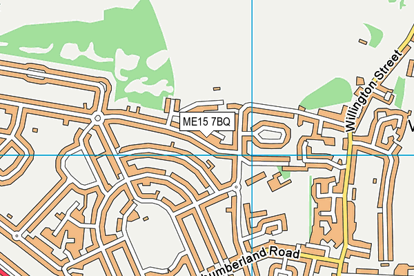 ME15 7BQ map - OS VectorMap District (Ordnance Survey)
