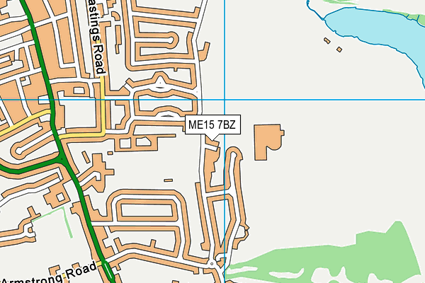 ME15 7BZ map - OS VectorMap District (Ordnance Survey)