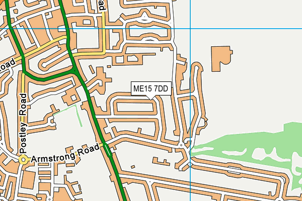 ME15 7DD map - OS VectorMap District (Ordnance Survey)